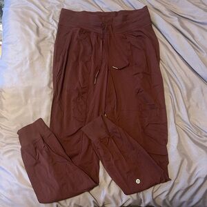 Maroon Lululemon dance studio pants